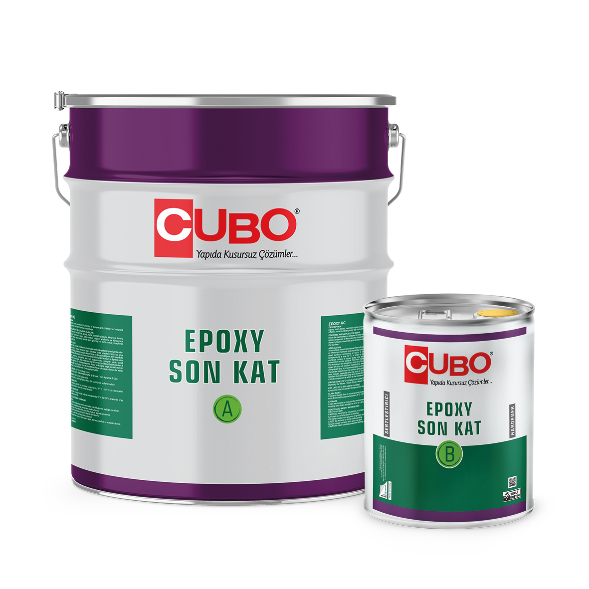 CUBO SOLVENTLİ EPOXY SONKAT RAL7040 GRİ 16KG